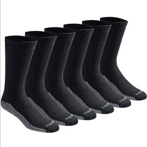 9 pairs of black long socks.